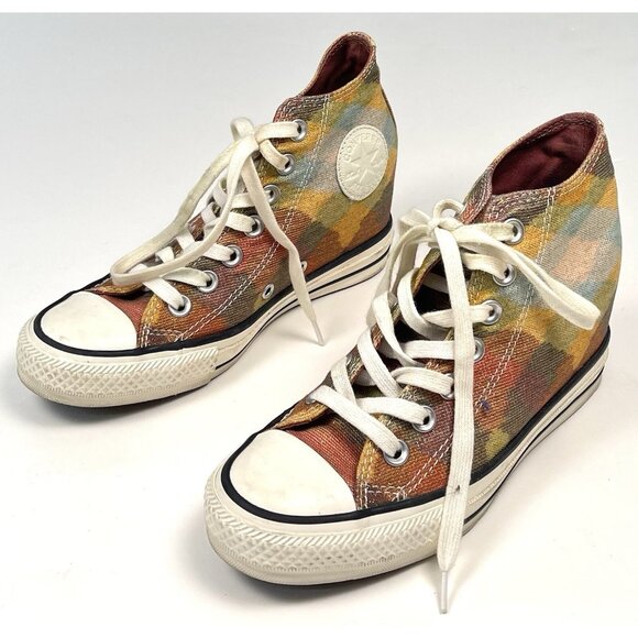 CONVERSE Chuck Taylor All Star Lux Missoni Hidden Wedge Hi-Top Womens US 5.5 EUC - Picture 1 of 7